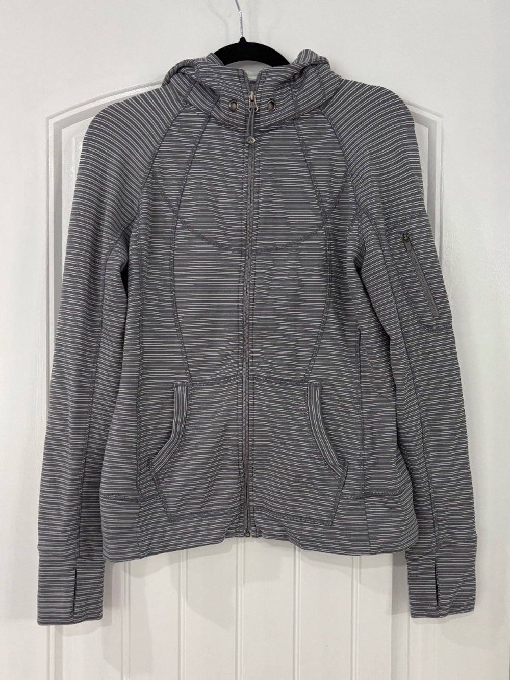 Athleta Striped Strength hoodie
